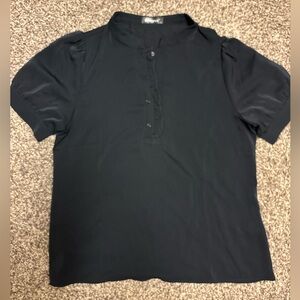 Allegra K Black Puff Sleeve sz Large